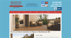 Desktop Screenshot of bostonporchanddeck.com